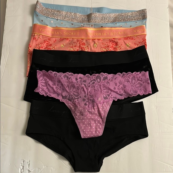New !! Victoria's Secret Panty Set - Multicolor 5pcs - Picture 1 of 7